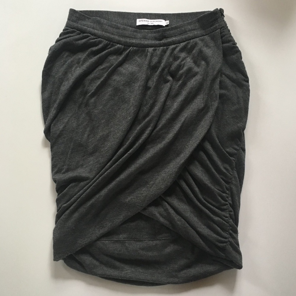 Opening Ceremony Grey Gray Skirt